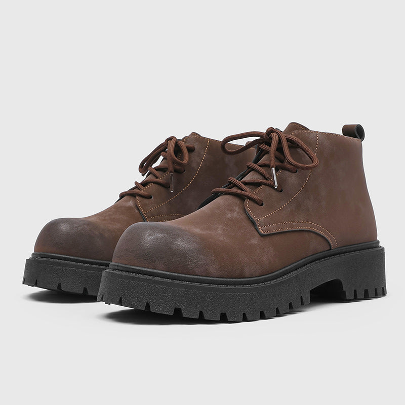 Herren Schnür-Boots im Combat‑Stil mit markanter Profilsohle Shopy Nory