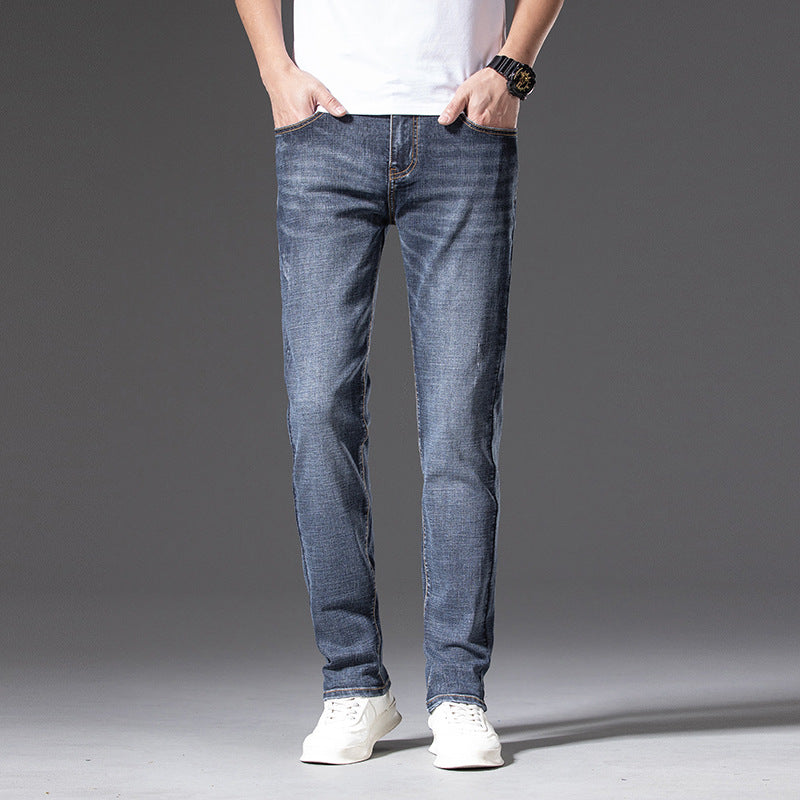 Herren Slim‑Straight Stretchjeans mit leichter Used‑Optik Shop Nory