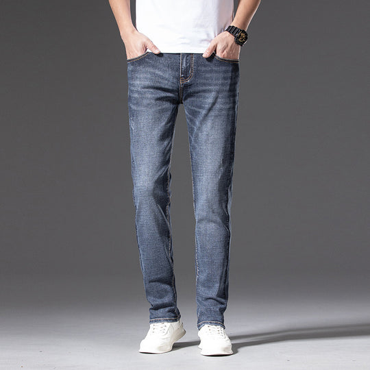 Herren Slim‑Straight Stretchjeans mit leichter Used‑Optik Shop Nory