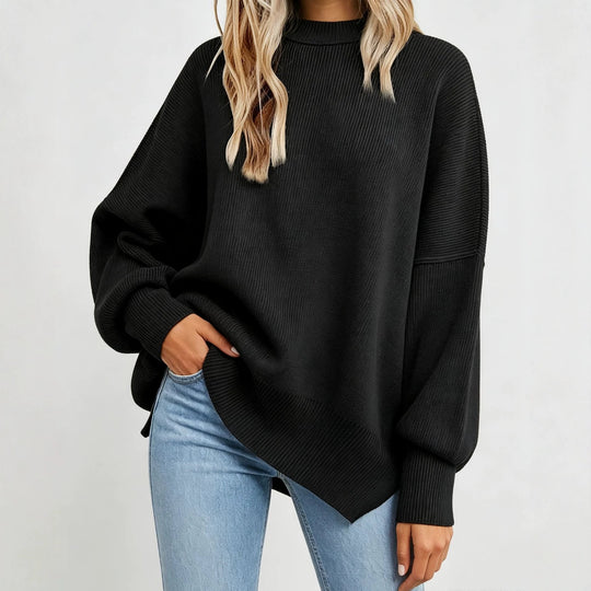 Damen Kastiger Feinstrickpullover mit asymmetrischem Zipfelsaum Shop Nory