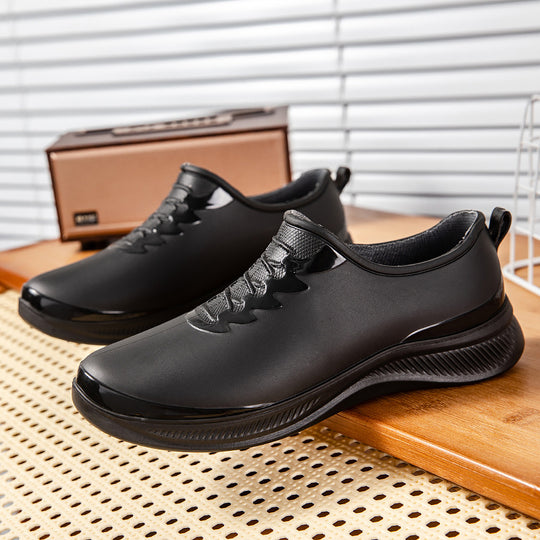 Herren Wasserdichter Slip‑On Gummisneaker mit stoßdämpfender Laufsohle und dezenter Schnüroptik Shop Nory