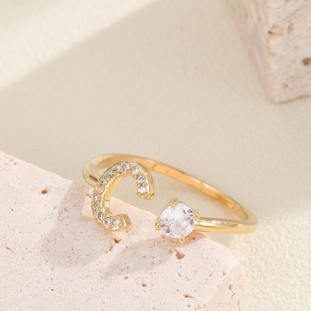 Damenring mit modernem Zirkonia-Design Shop Nory