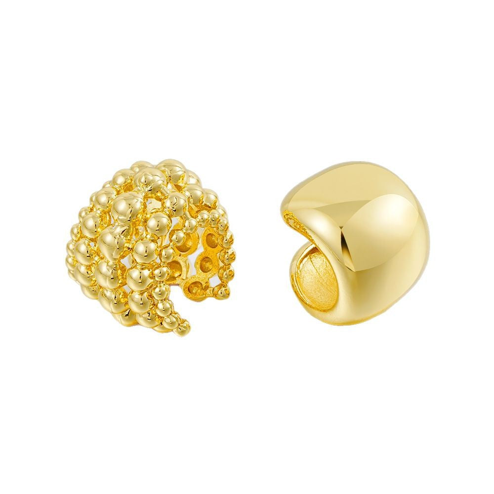 Damen Ohrclips mit glamourösem Strukturdesign Shop Nory