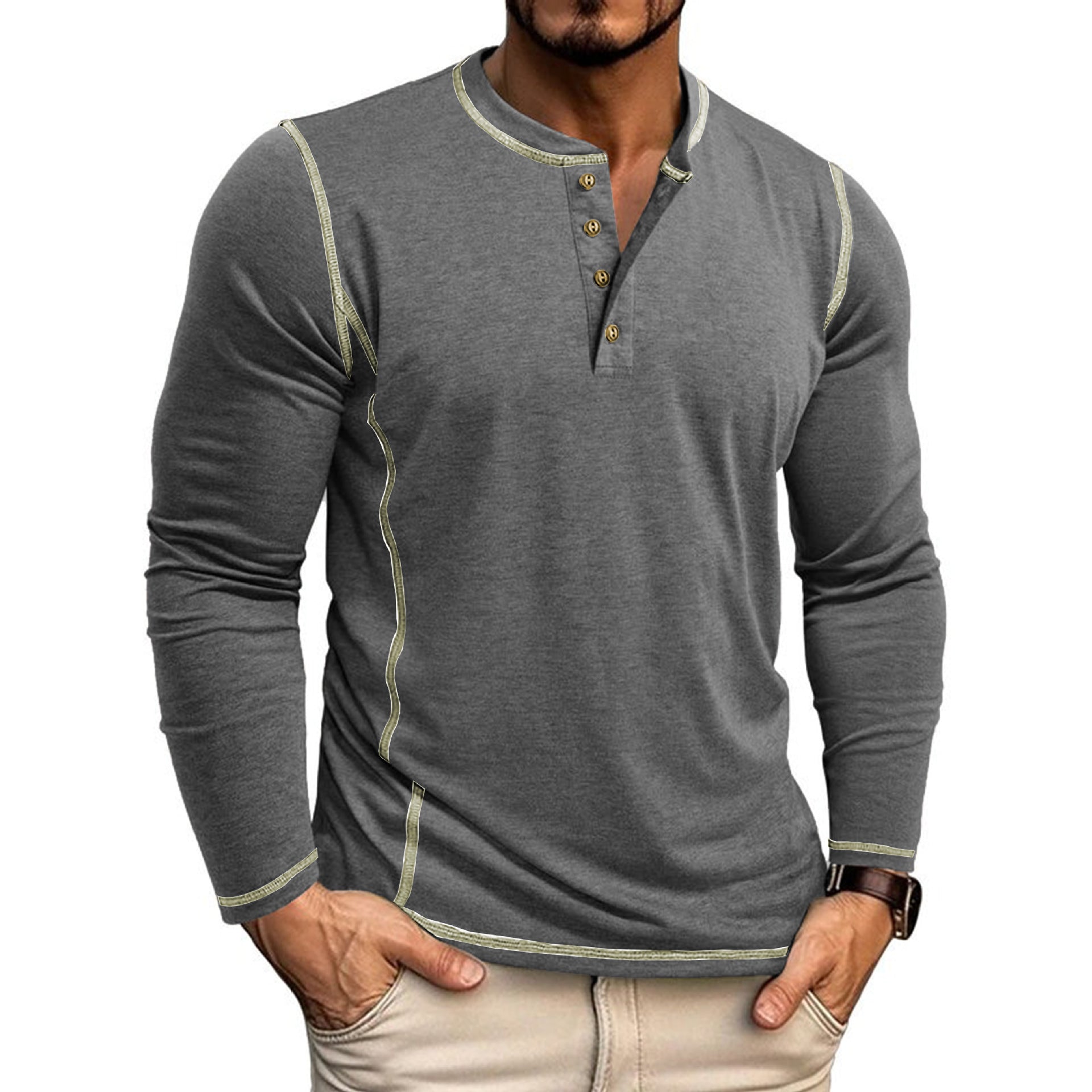 Herren Langarmshirt Shopnory