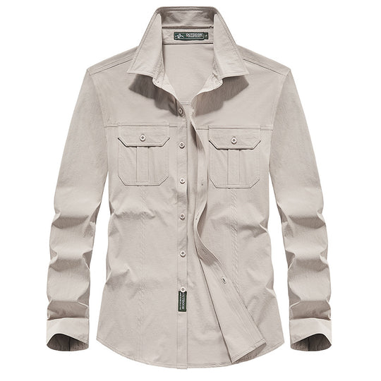 Herren Outdoor-Hemd mit Brustklappen, Ripstop-Gewebe und Regular-Fit Shop Nory