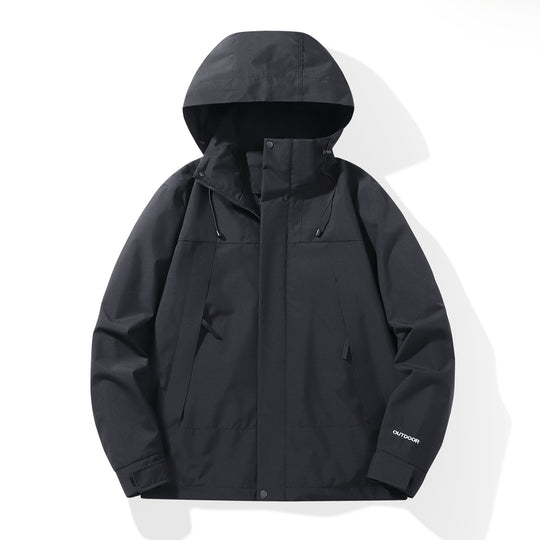 Herren Wetterfester Shell-Parka mit verstellbarer Kapuze und verdeckten Reißverschlüssen Shop Nory