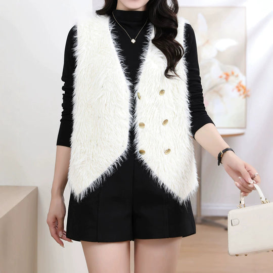 Damen Flauschige Strickweste Shop Nory