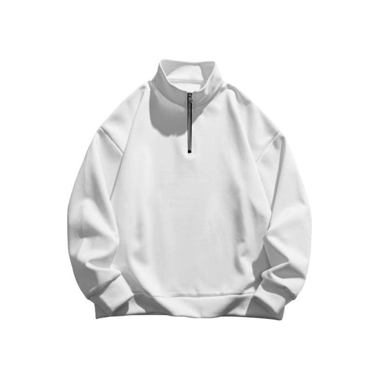 Herren Sportlicher Stehkragenpullover mit Reißverschluss