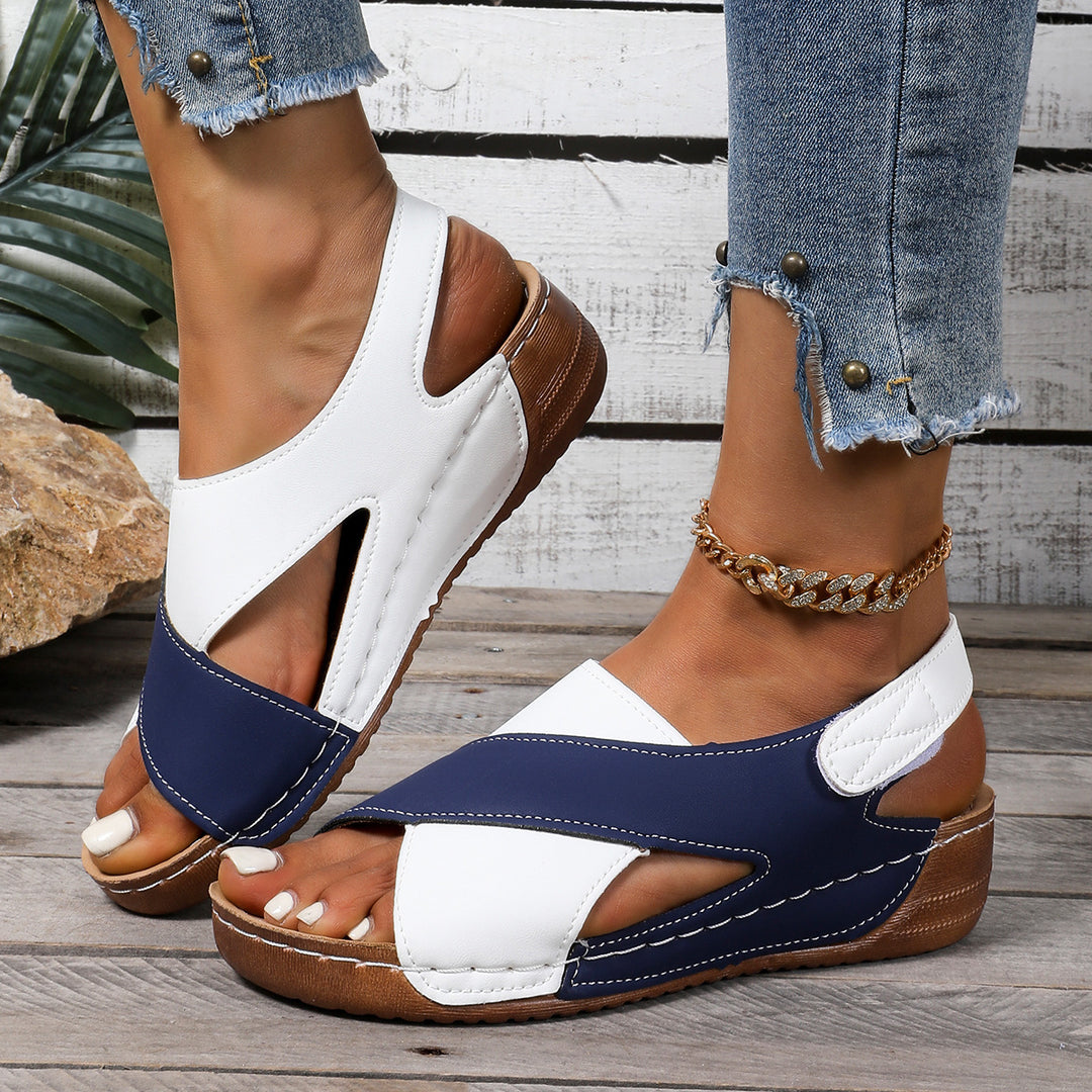 Damen Bequeme orthopädische Sandalen mit verstellbarem Fersenriemen Shop Nory
