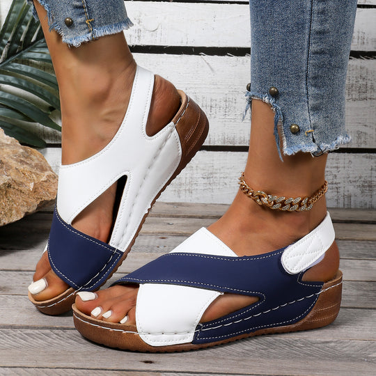 Damen Bequeme orthopädische Sandalen mit verstellbarem Fersenriemen Shop Nory