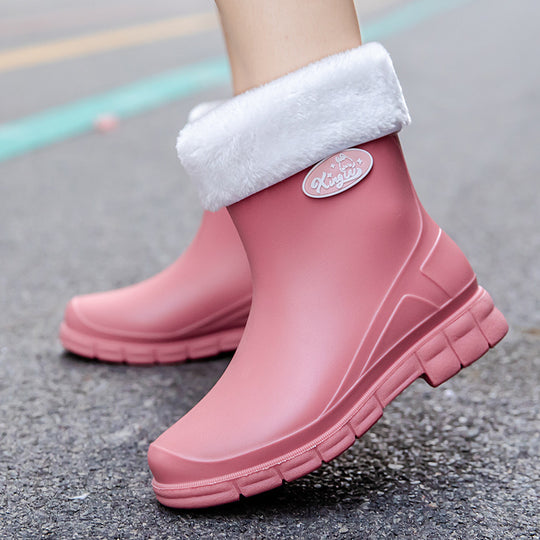 Damen Wasserdichte EVA-Ankle-Gummistiefelette mit rutschfester Profilsohle Shop Nory