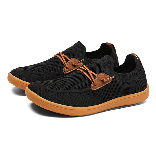 Herren gestrickter Mokassin-Slipper mit elastischem Schaft, Zierösen und stoßdämpfender Flexsohle Shop Nory