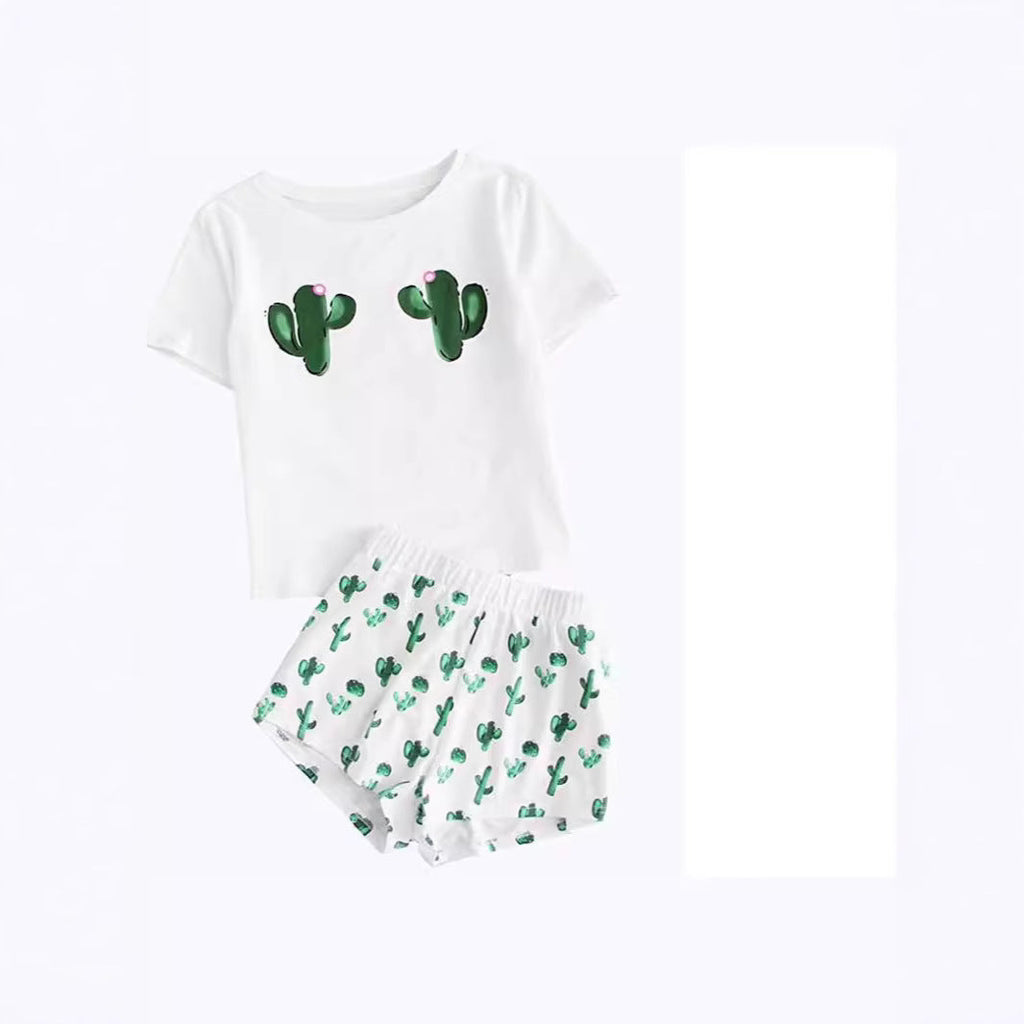 Damen Pyjama-Set mit humorvollem Print und bequemer Passform