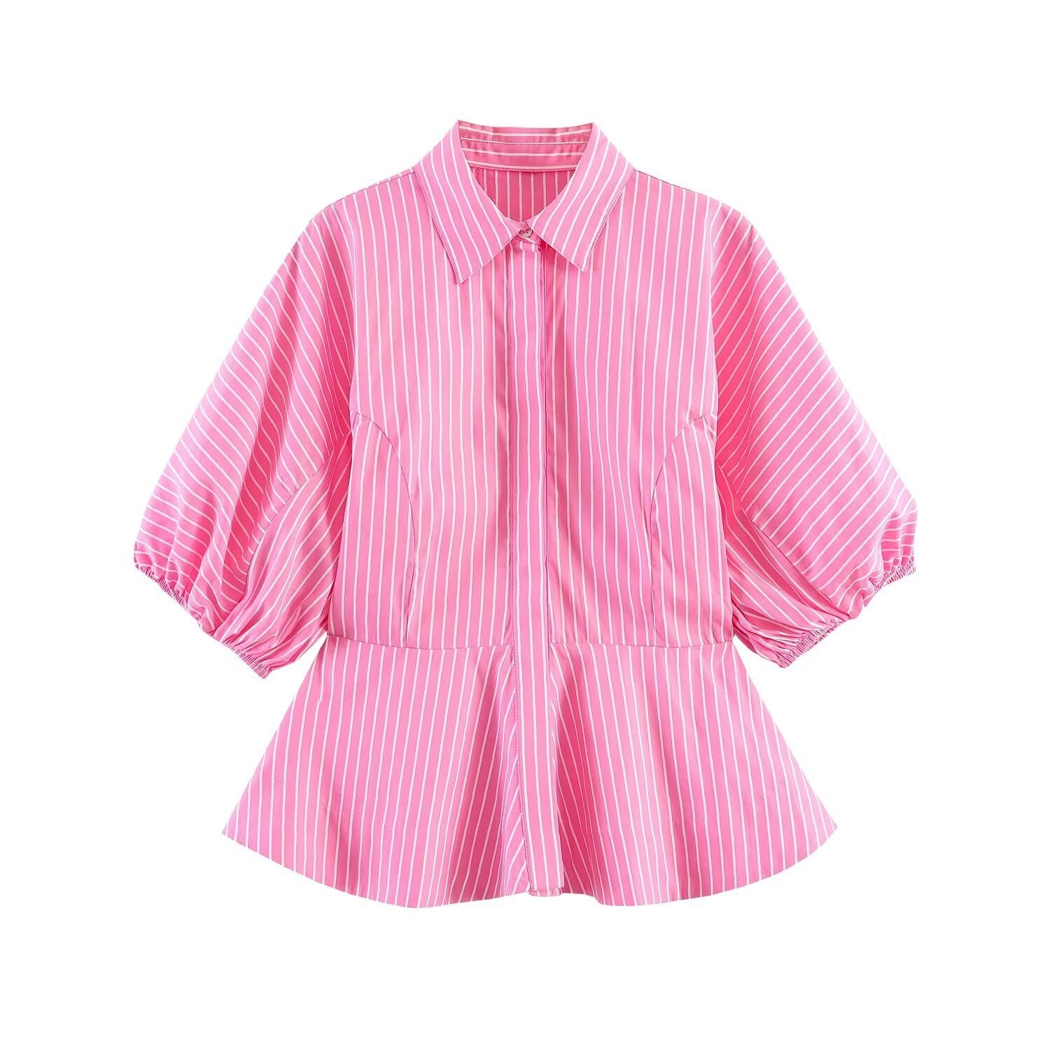 Damen Blusenshirt mit voluminösen Ärmeln und elegantem Schnitt