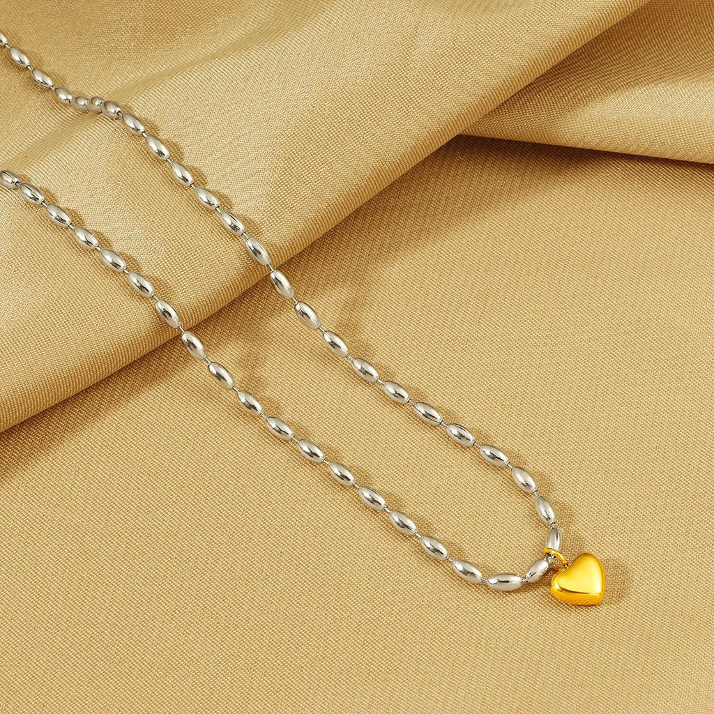 Damenschmuck Elegante Herzanhänger Kettenhalskette Shop Nory