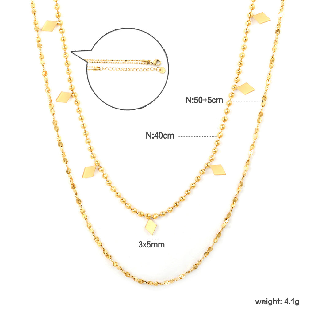 Damen Halskette mit funkelnden Kristallen und edlem Goldüberzug Shop Nory