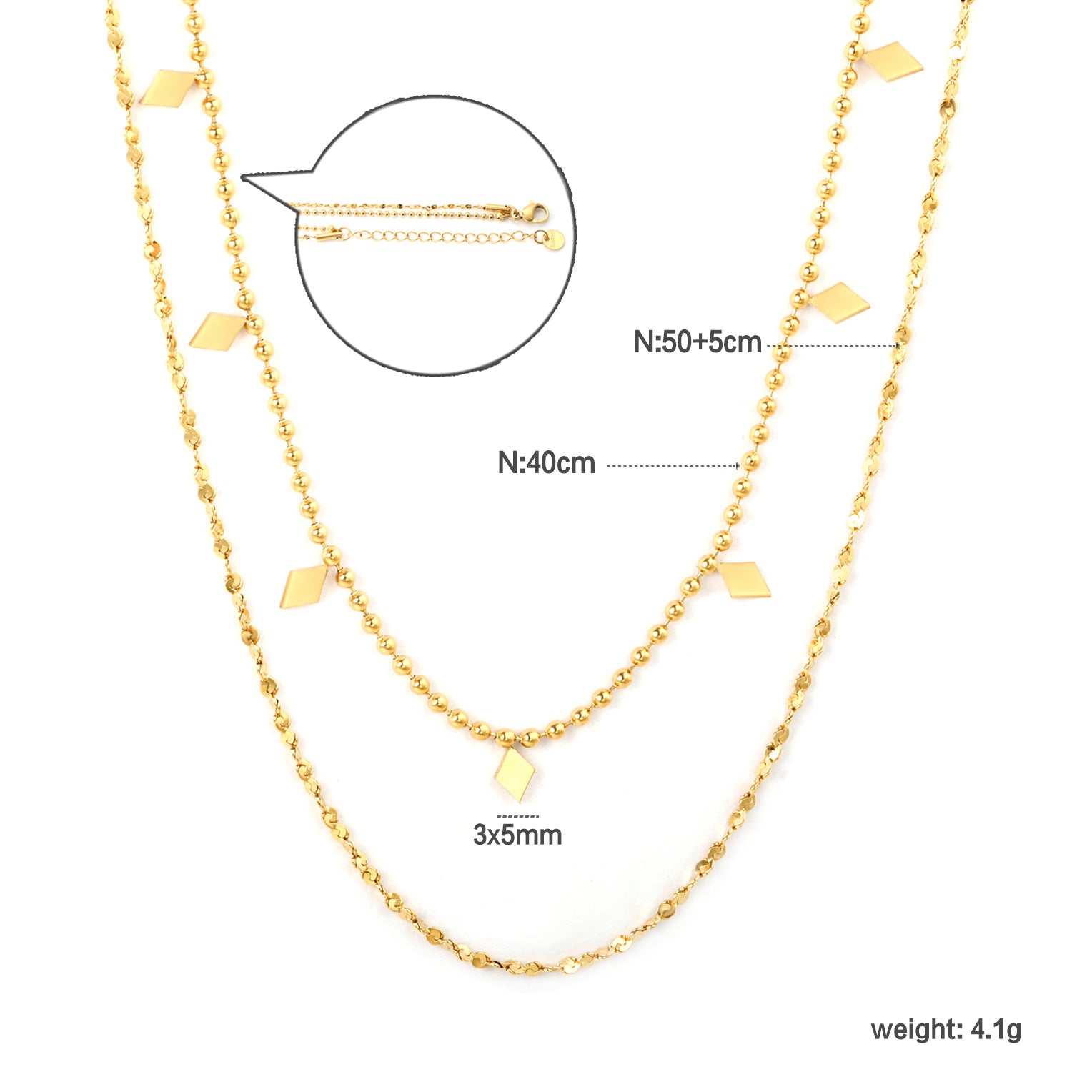 Damen Halskette mit funkelnden Kristallen und edlem Goldüberzug Shop Nory