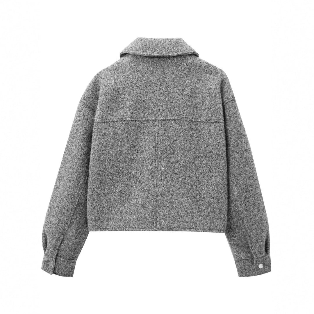 Damen Elegante Oversize-Jacke mit Detailtaschen Shop Nory