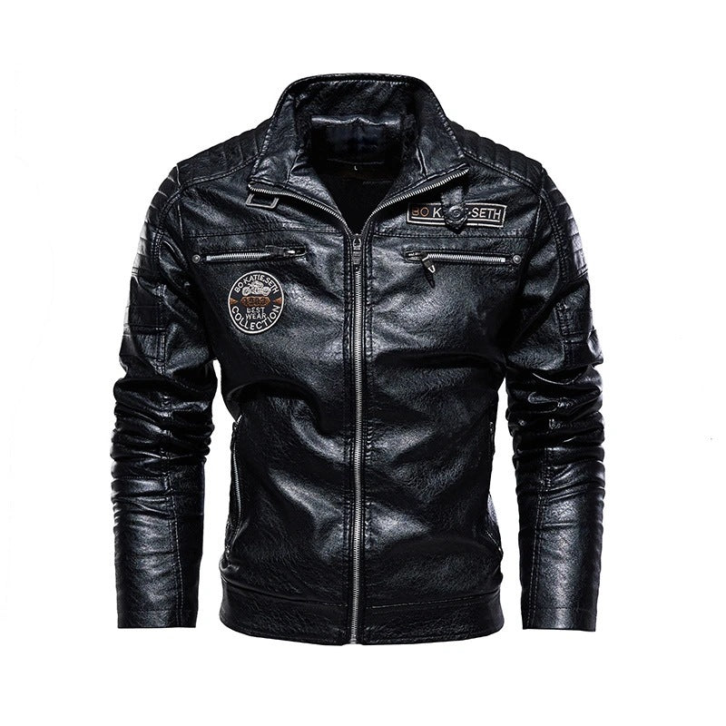Herren Modische Bikerjacke aus Leder Shop Nory
