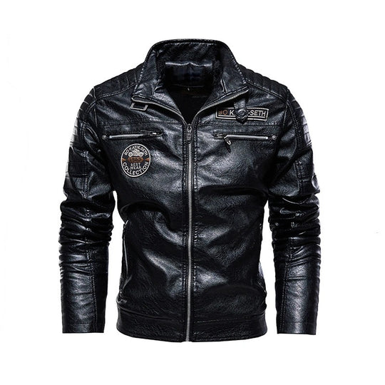 Herren Modische Bikerjacke aus Leder Shop Nory