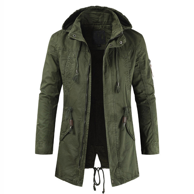 Herren Funktionsjacke mit praktischem Reißverschluss und verstellbarer Kapuze