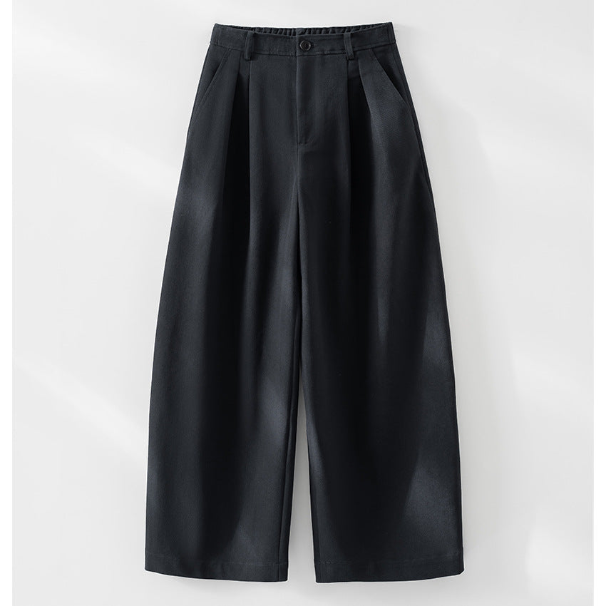 Damen Hochtaillierte Bundfalten-Palazzohose mit weitem Bein und teil-elastischem Bund Shop Nory