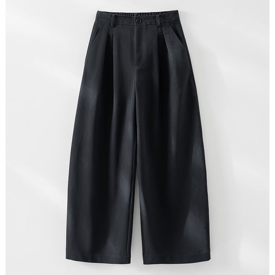 Damen Hochtaillierte Bundfalten-Palazzohose mit weitem Bein und teil-elastischem Bund Shop Nory