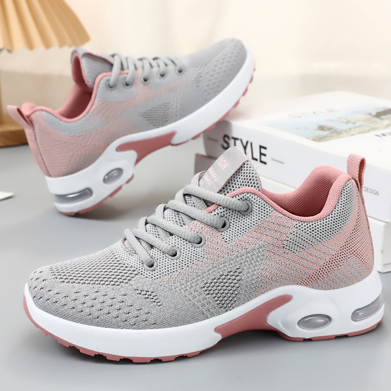 Damen nan sportive Strick-Sneaker mit stoßdämpfender Air-Unit, ergonomischer Komfortsohle und elastischer Schnürung Shop Nory