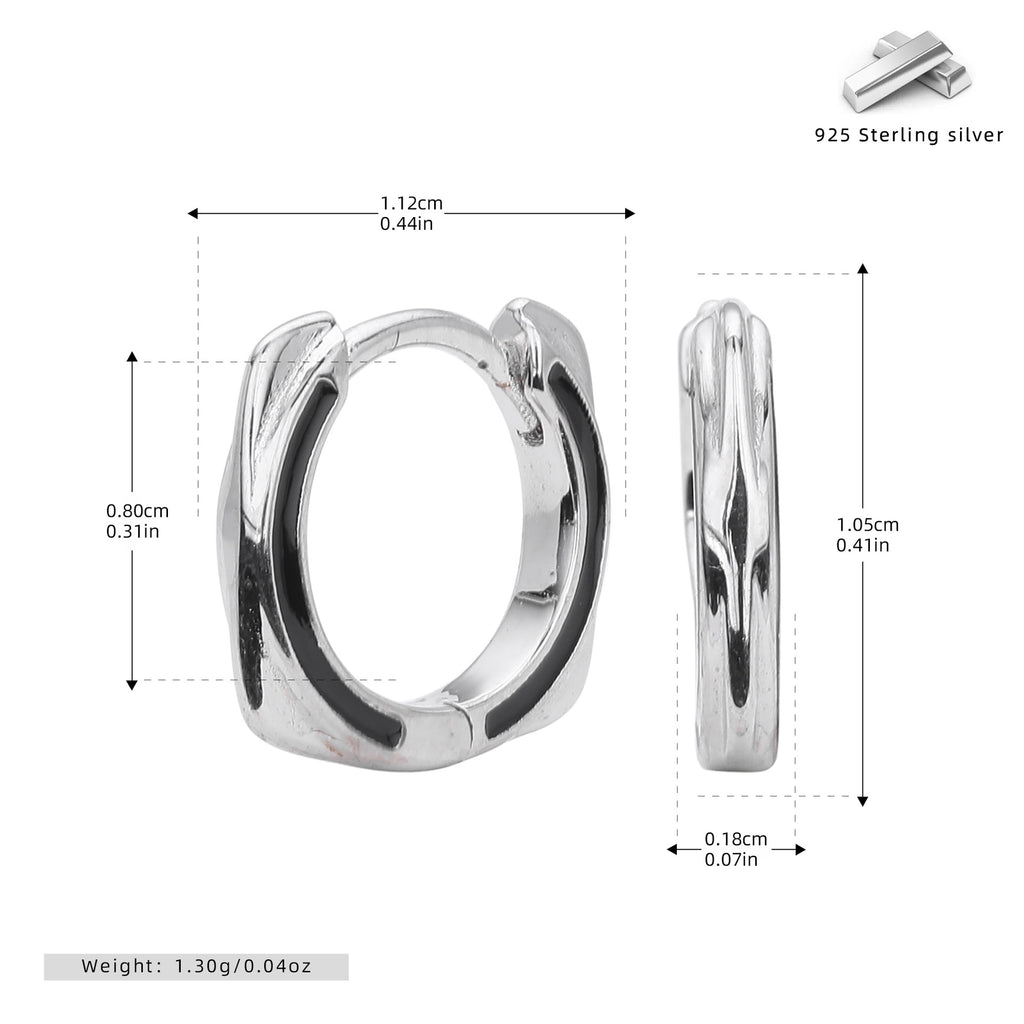 Damen Creolen mit künstlerischem Design aus 925 Sterling Silber Shop Nory
