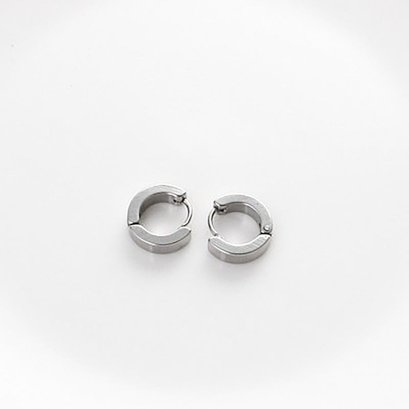Damen Minimalistische Creolen aus Edelstahl Shop Nory