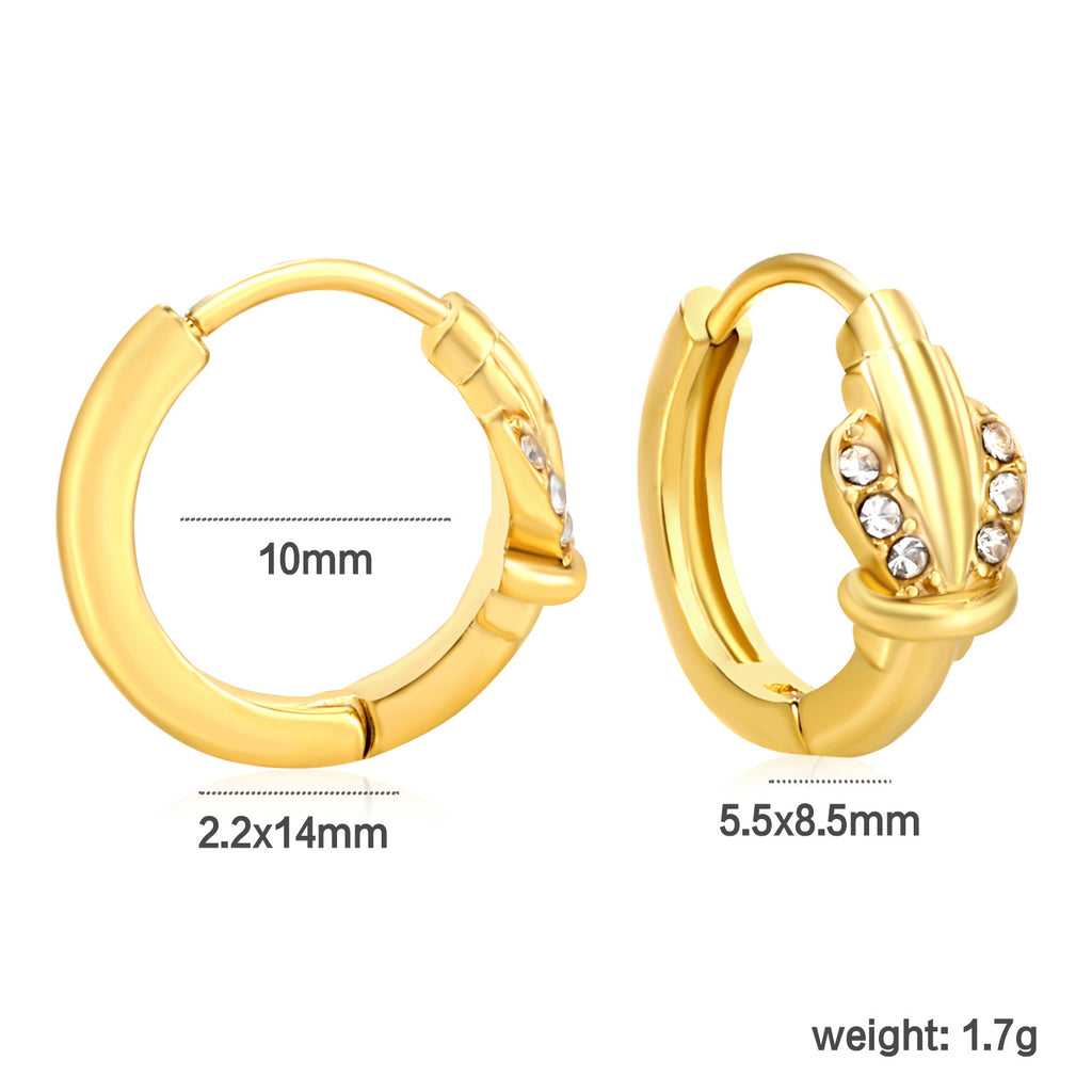 Damen Creolen mit funkelnden Zirkonia und elegantem Design Shop Nory