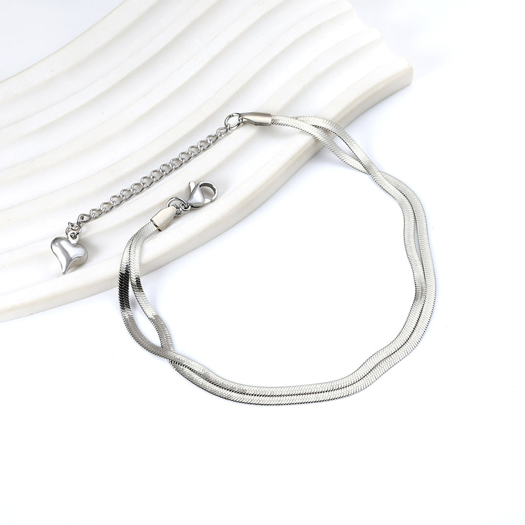 Damen elegante, antiallergische Edelstahlarmband mit verstellbarem Verschluss Shop Nory