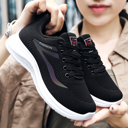 Damen nan ultraleichter Strick-Fitness-Sneaker mit nahtlosem Atmungsnetz, stoßdämpfender EVA-Wabenlaufsohle und verstärkter Zehenkappe Shop Nory