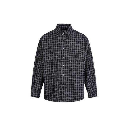 Damen Oversize-Hemd aus Leinen‑Baumwoll‑Mix mit feinem Karomuster Shop Nory