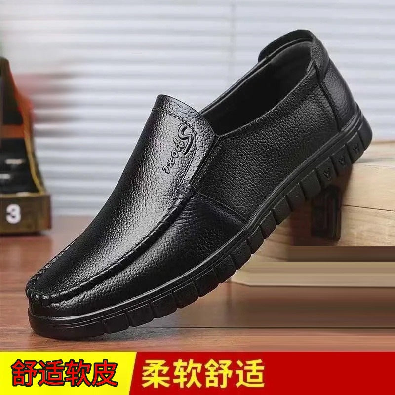 Herren Bequeme Lederslipper Shop Nory