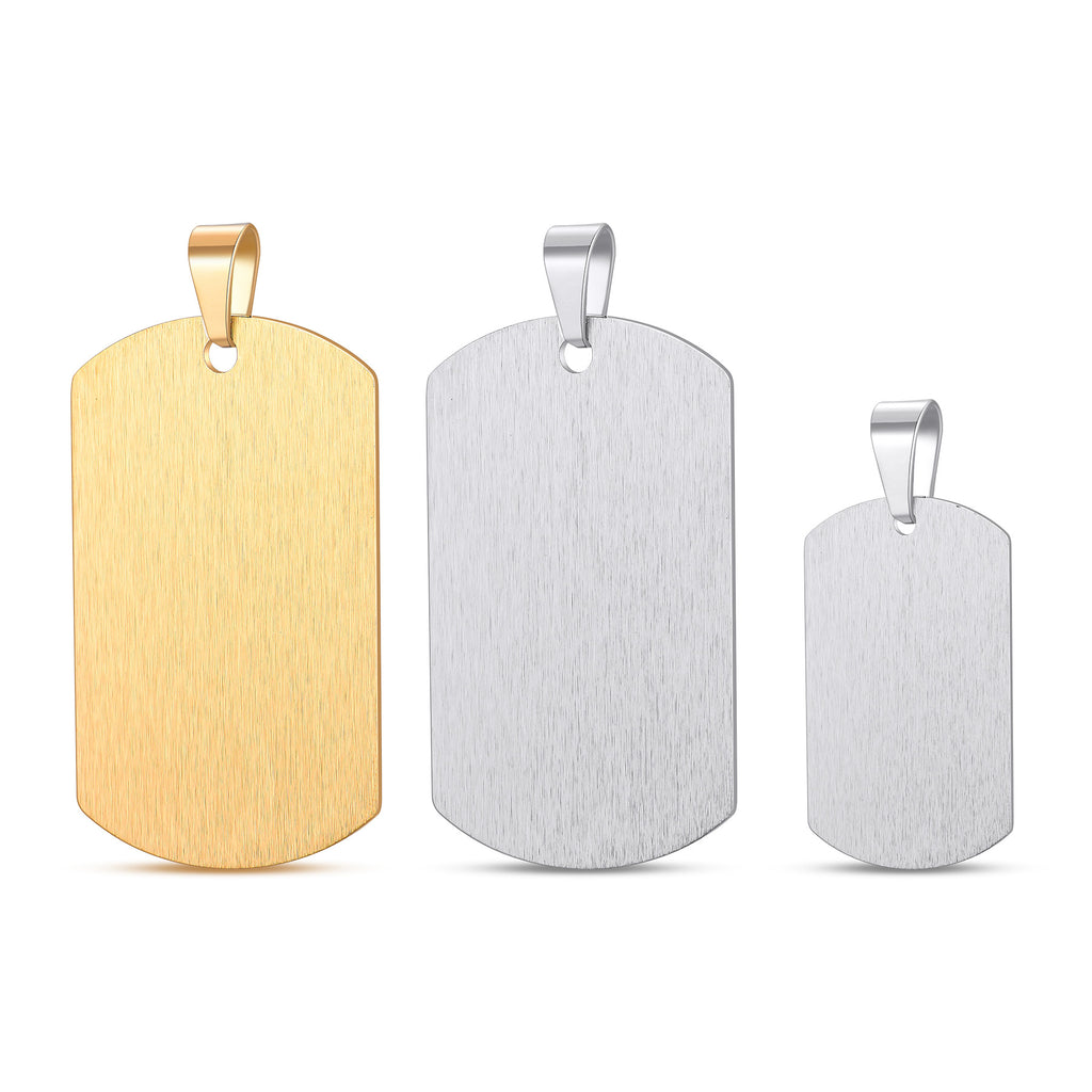 Damen gravierbarer Edelstahl-Anhänger im minimalistischen Design Shop Nory