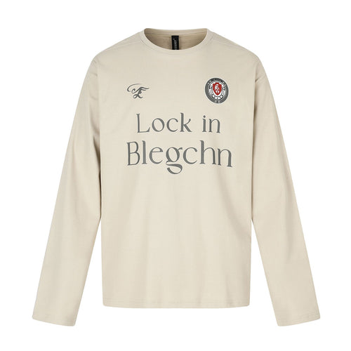 Unisex Rundhals-Sweatshirt mit großflächigem Typo-Print und gesticktem Emblem Shop Nory