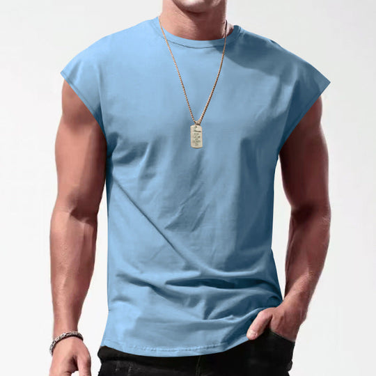 Herren Ärmelloses Sportshirt aus atmungsaktivem Material mit stylischem Design