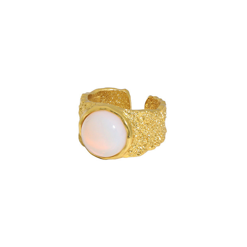 Damenring mit edlem Opal-Element und filigranem Silberdesign Shop Nory