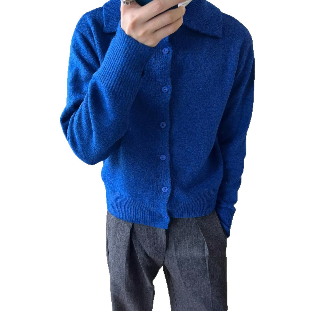 Herren Modische Strickjacke mit eleganter Knopfleiste Shop Nory