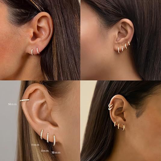 Damen Ohrringe im eleganten Design mit funkelnden Akzenten Shop Nory