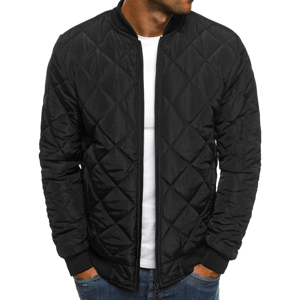 Herren Steppjacke mit praktischen Taschen und elastischen Bündchen