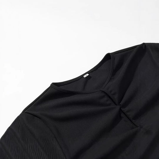 Damen Maxikleid mit Spitzeneinsatz, geraffter Vorderpartie und fließender Saum Shop Nory