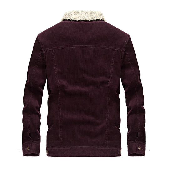 Herren Cord‑Truckerjacke mit Teddyfutter und aufgesetzten Brusttaschen Shop Nory