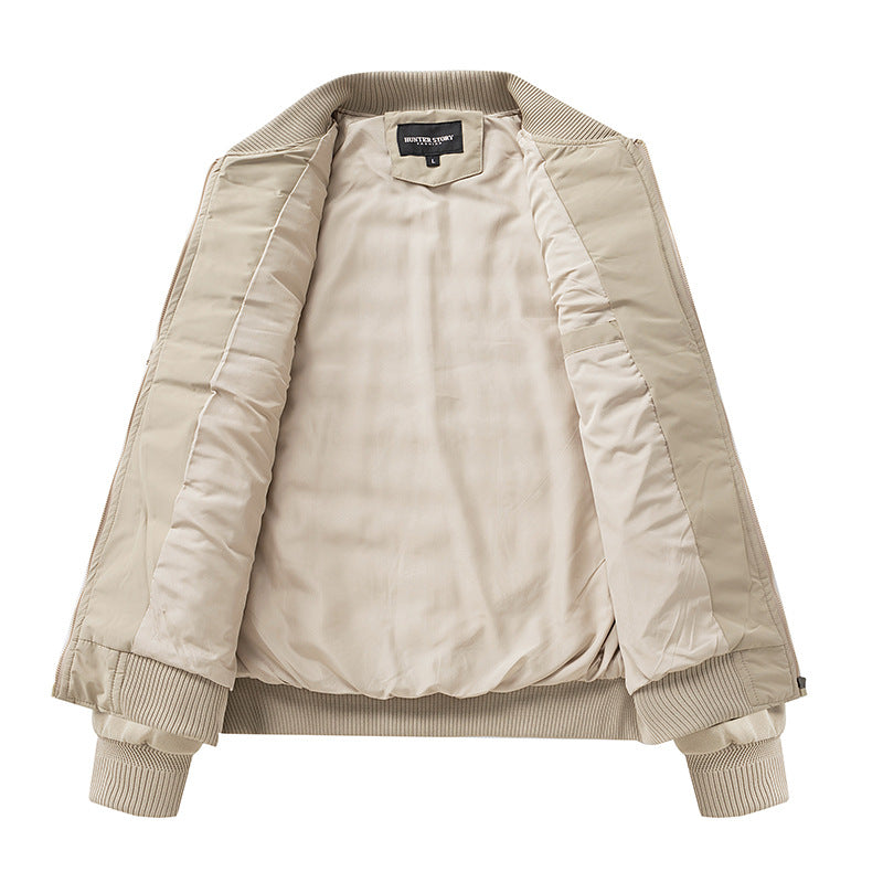 Herren Leichte Hybrid-Bomberjacke mit gesteppter Front Raglanärmeln und Rippbündchen Shop Nory
