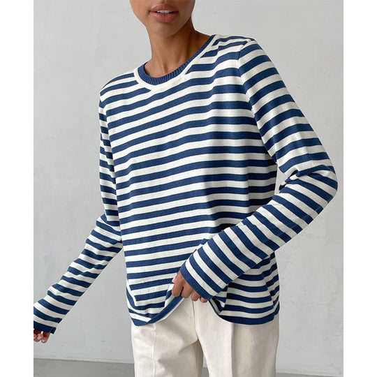 Klassischer Gestreifter Pullover