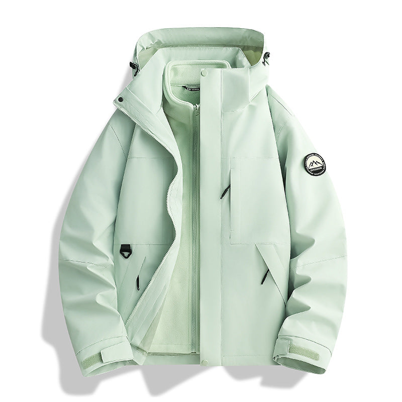 Damen Wasserabweisender Parka mit abnehmbarer Fleece-Innenjacke und Kapuze Shop Nory