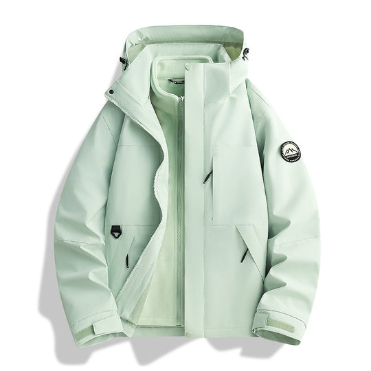 Damen Wasserabweisender Parka mit abnehmbarer Fleece-Innenjacke und Kapuze Shop Nory