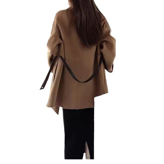 Damen Modischer und eleganter Mantel mit Gürtel Shop Nory