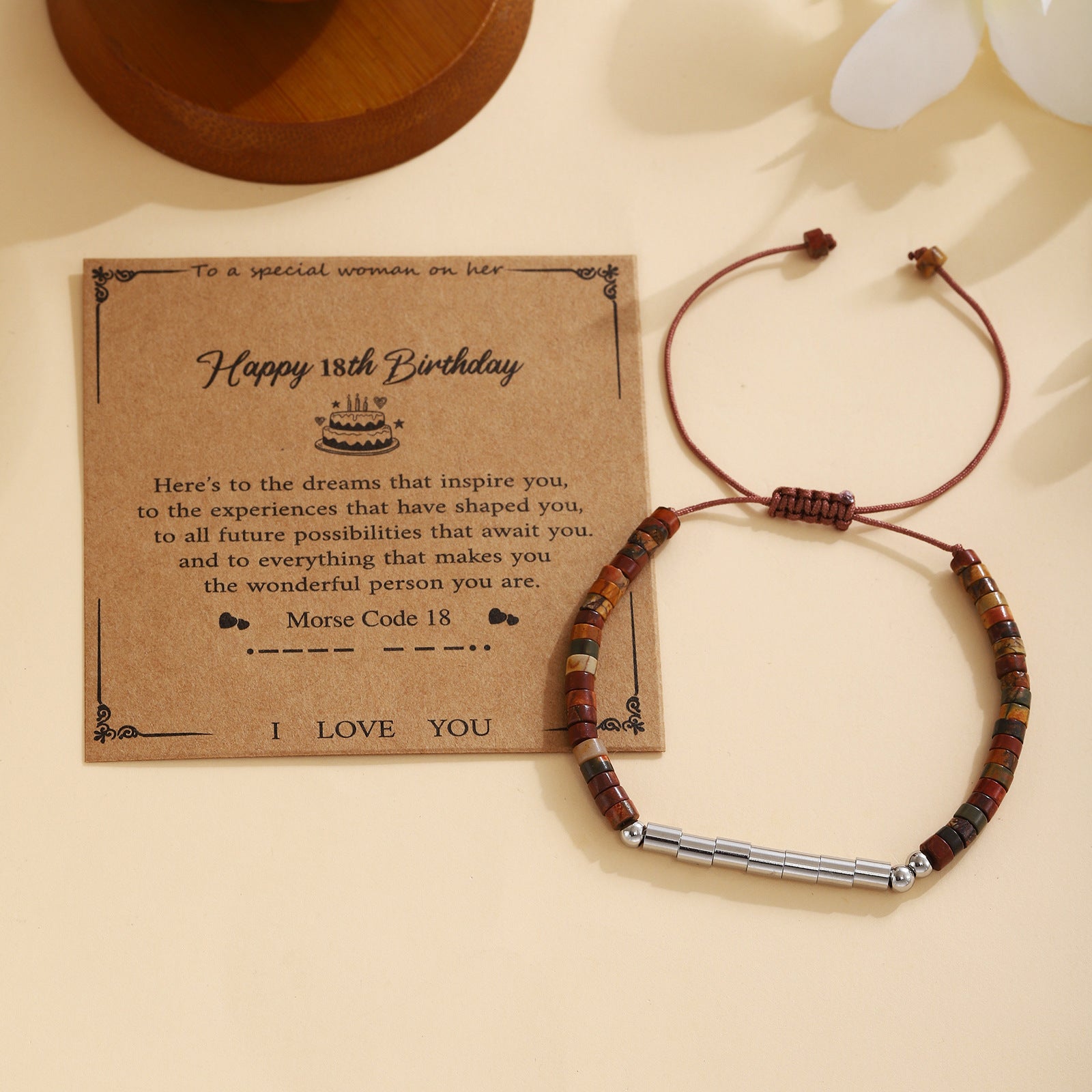 Damen Morse-Code Armband Shop Nory